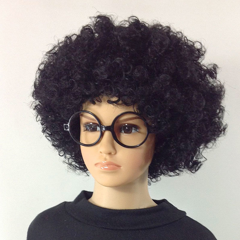 爆炸头假发搞怪小丑头套演出搞笑道具彩色假发套幼儿园表演区材料儿童