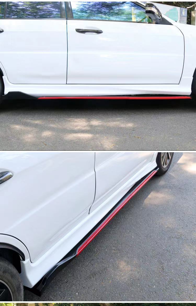 适用于汽车通用侧裙改装两厢三厢车防刮条车门下侧裙防撞条刀锋侧裙