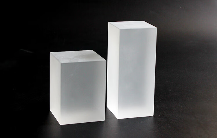 磨砂水晶正方体水晶底座展示台摄影道具立方体水晶长方体柜台橱窗展览