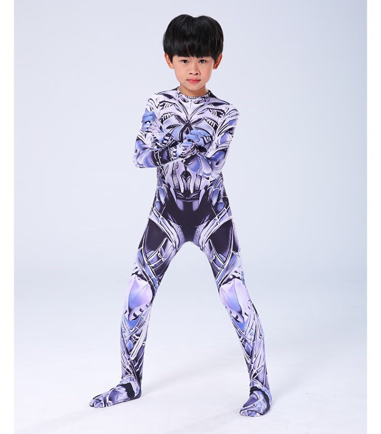 蜘蛛侠衣服紧身衣万圣节儿童服装连体战衣毒液钢铁侠套装男孩 毒液