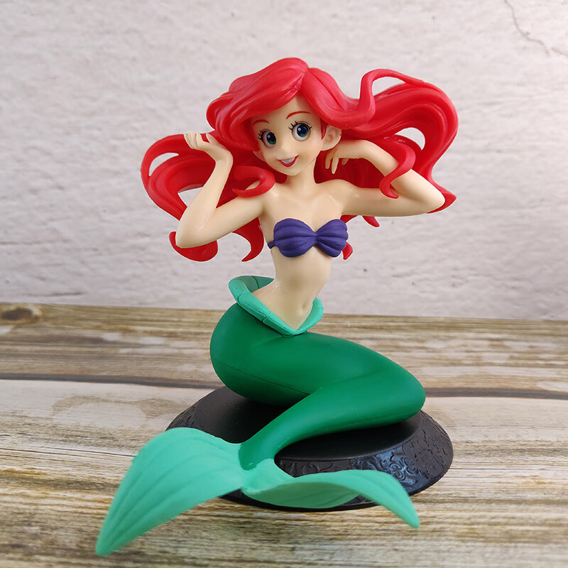 qposket 小美人鱼公主 爱丽儿 摆件人偶模型公仔玩具女孩礼物 下午茶