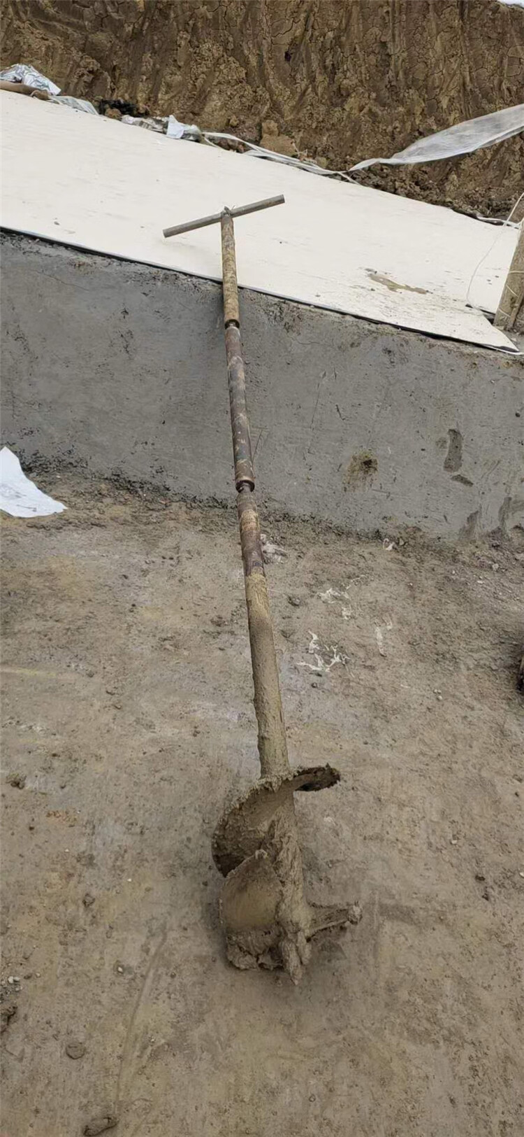 加工定制手动桩芯掏土机清理管桩泥土螺旋钻挖管桩取土工具 直径20