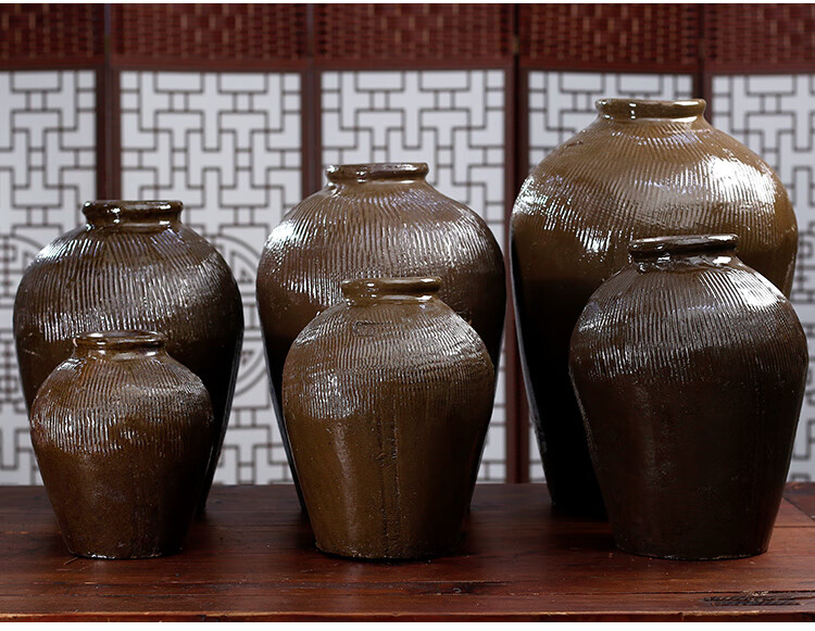 酒瓶空瓶泡酒坛子酒缸家用黄釉土陶酒坛黄酒坛陶瓷老酒坛5斤10斤20斤