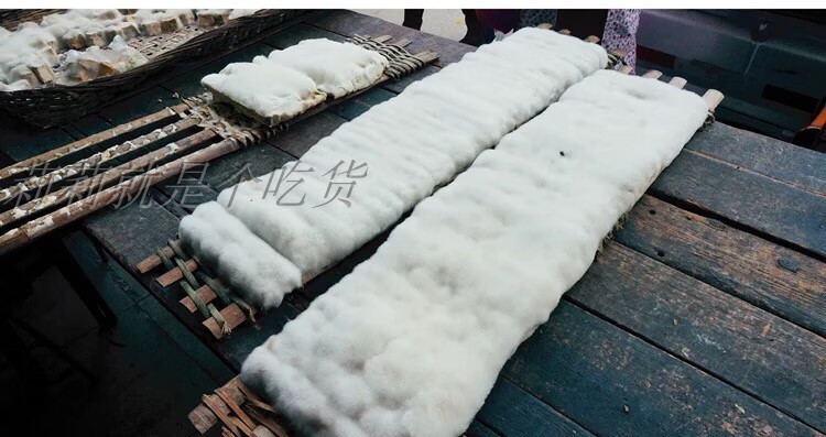 四川崇州地道名小吃 怀远三绝之新鲜豆腐帘子10根顺丰 1000g帘丝顺丰