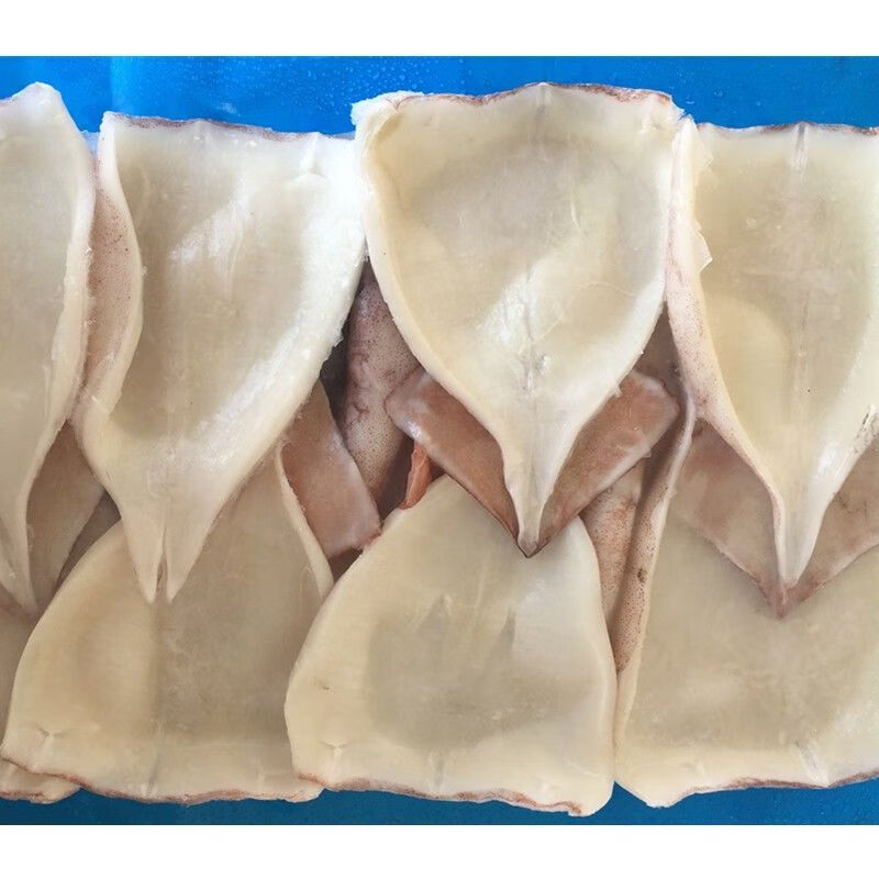 铭语然 免清理新鲜速冻鱿鱼片鱿鱼身鱿鱼筒 隆云鱿鱼尾海鲜 10斤装