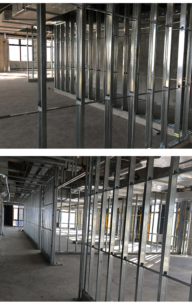 轻钢龙骨泰山石膏板吊顶隔墙天地五金配件接头6050主龙骨 100天地*35*