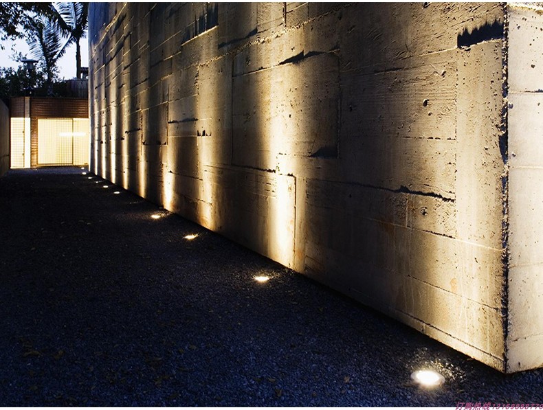 小米(mi)品质地埋灯户外防水圆形1w3w嵌入式矮款全彩过道走廊台阶小