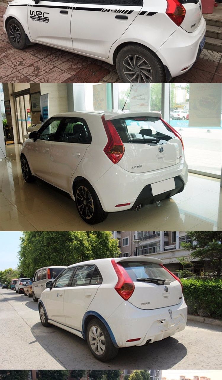 新mg3尾翼名爵3改装定风翼 11-15款新名爵mg3欧版 mg 免打孔 底漆(不