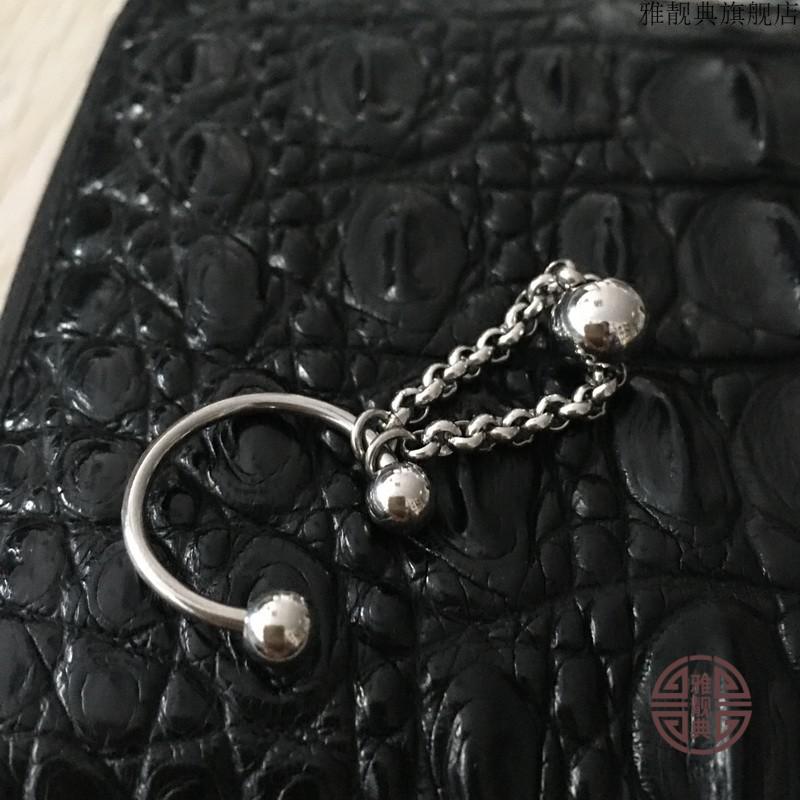 雅靓典马蹄乳环链条穿刺饰品钛钢弯杆乳钉阴环日本欧美女私处穿孔潮男