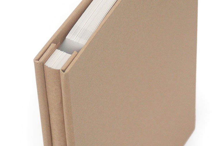 牛皮纸面手工diy相册 粘贴式覆膜相簿影集25页50面 牛皮纸封面白内页