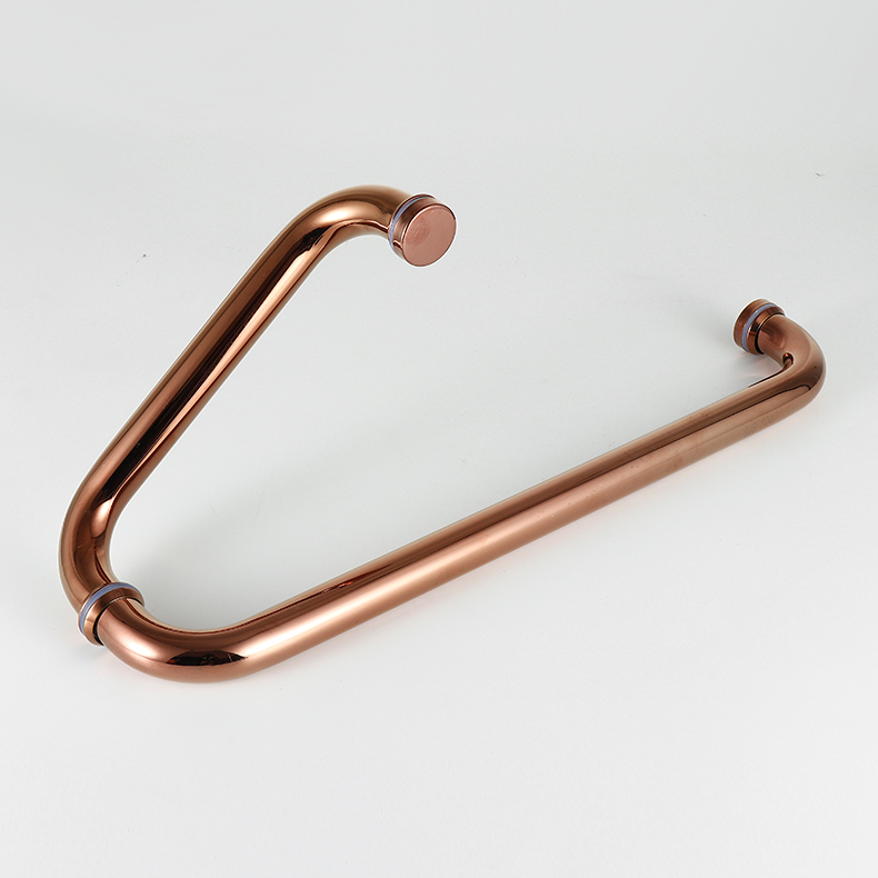 玻璃门拉手加厚304不锈钢铜芯淋浴房拉手浴室卫生间浴室移门把手星级