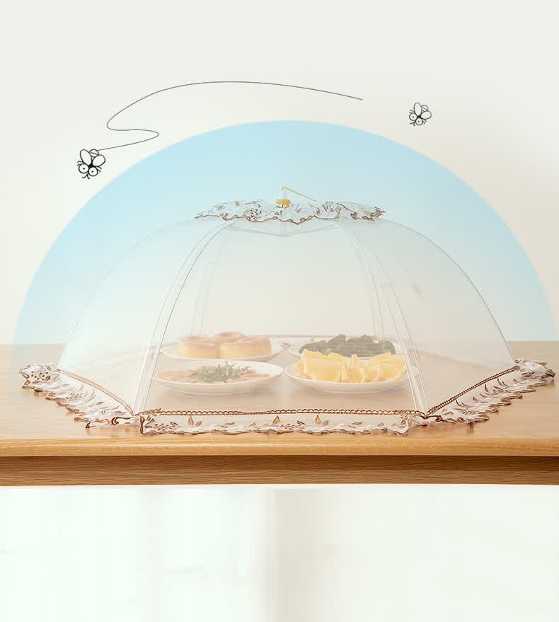 餐桌饭菜罩子饭菜罩子餐厅餐桌罩防苍蝇盖菜罩厨房剩菜食物防尘保温遮