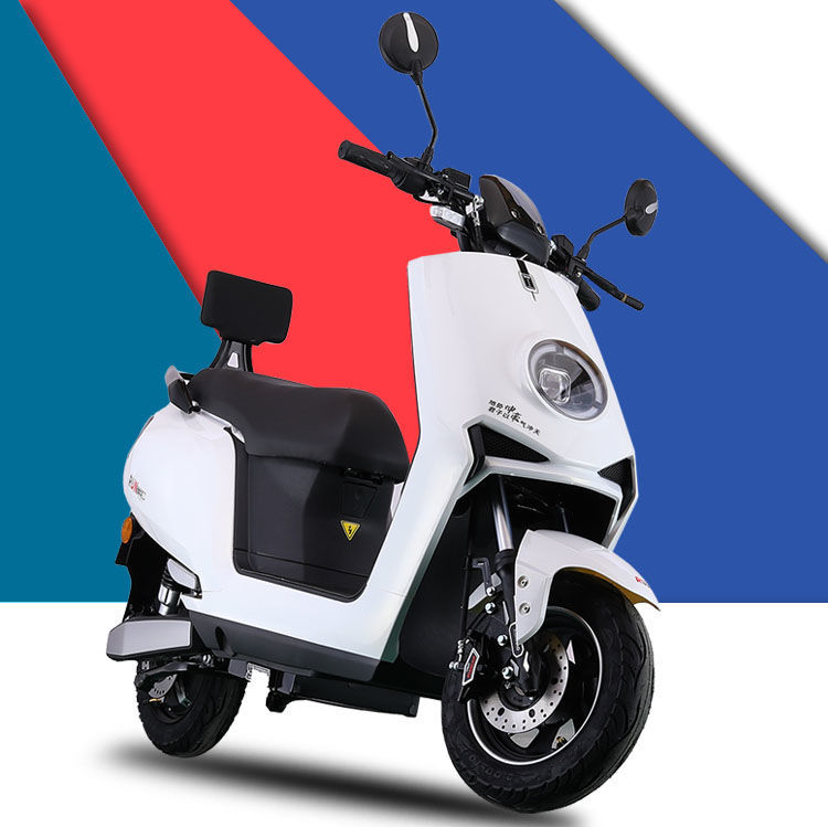 新款72v电动车电动摩托车男女双人电瓶车两轮成人代步车60v高速摩银色