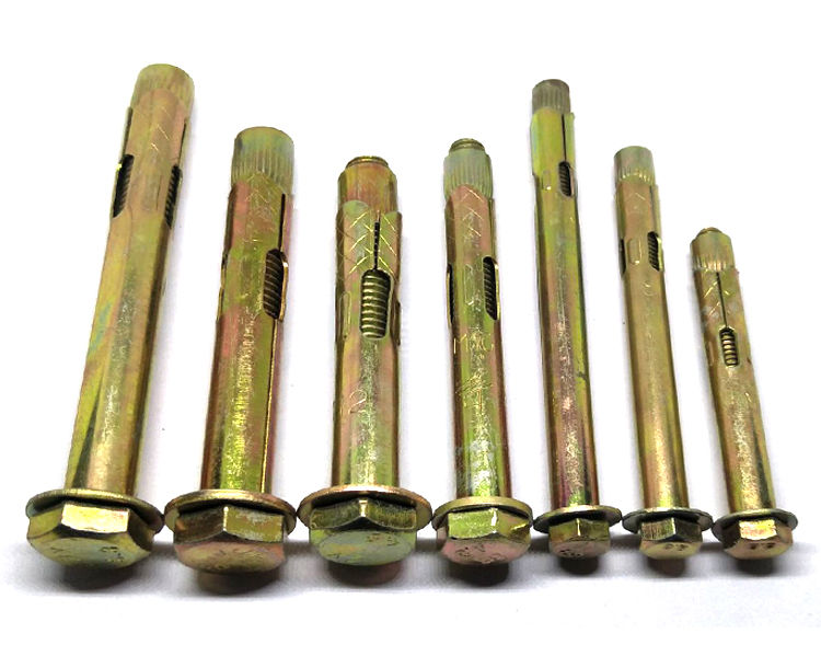 外六角内膨胀螺丝地板螺栓内爆内置式加长国标拉爆管m6m8m106120管840