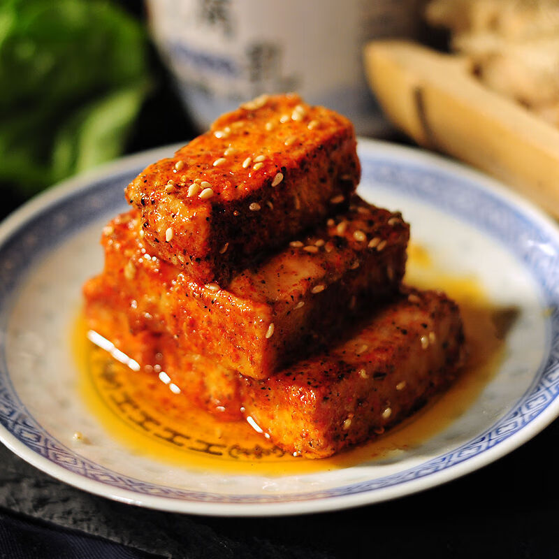 豆腐乳农家自制徽州黄山毛豆腐乳霉豆腐安徽特产下饭微辣味450g