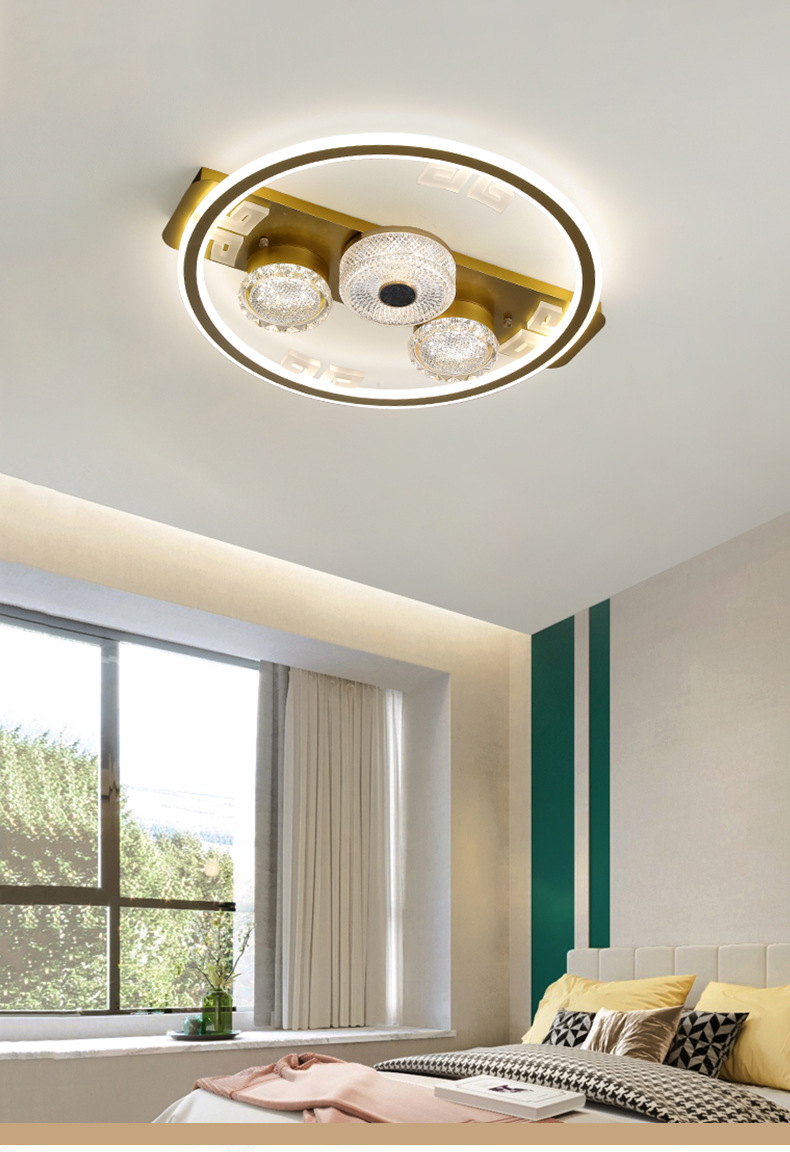 opudg2022新款卧室灯现代简约吸顶灯卧室房间圆形灯具书房阳台灯饰