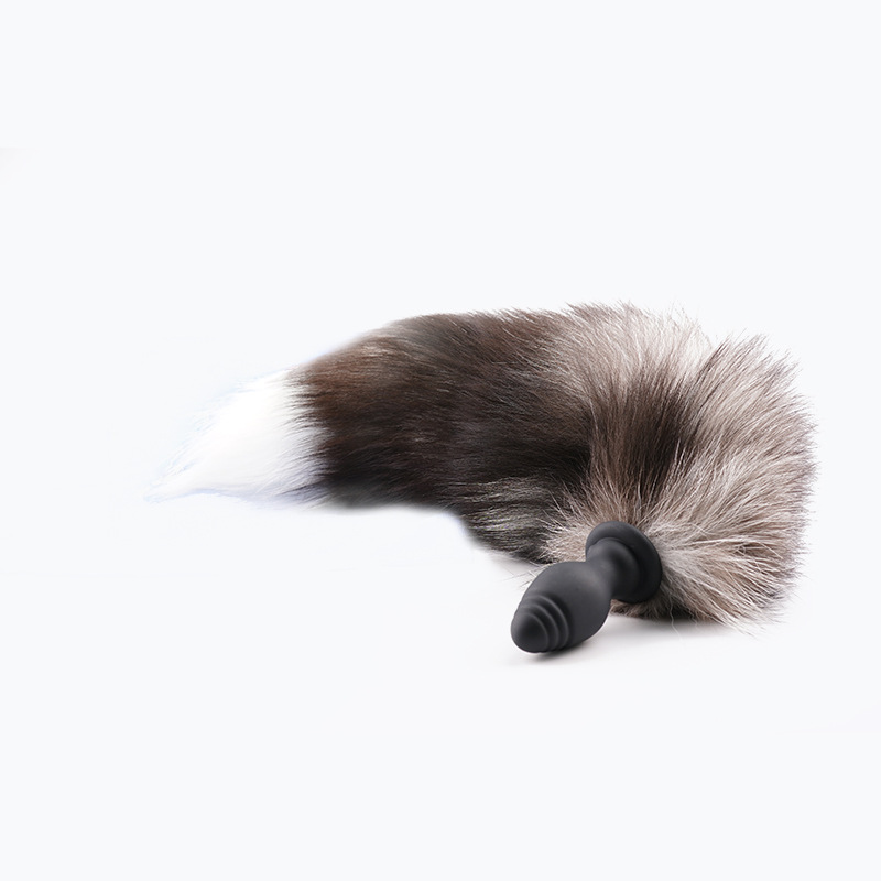 后庭肛塞 遥控震动狐狸尾巴肛塞扩张激情刺激 貉子尾巴cosplay情趣