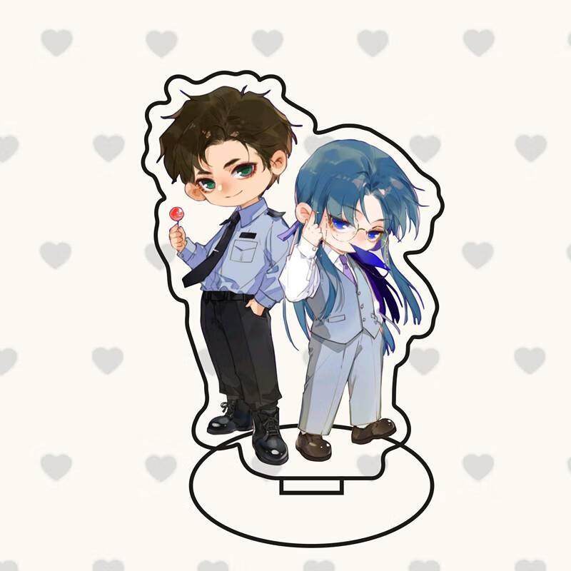 不健全关系腾瑞雨钱错漫画动漫应援cp系列桌面摆件双人q版钥匙扣礼物