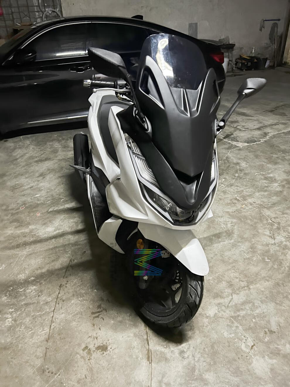 本田pcx160风挡适用 pcx改装 前置挡风玻璃 小佛沙 350改装 手把覆盖