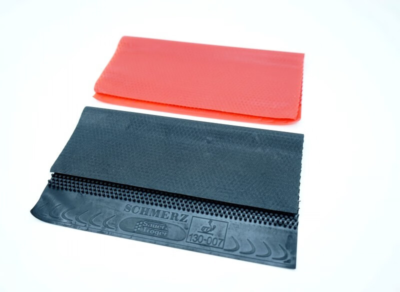 索尔特彩色蓝色乒乓球中颗粒长胶单胶皮软怪蘑菇头固化耐打高胶 蘑菇