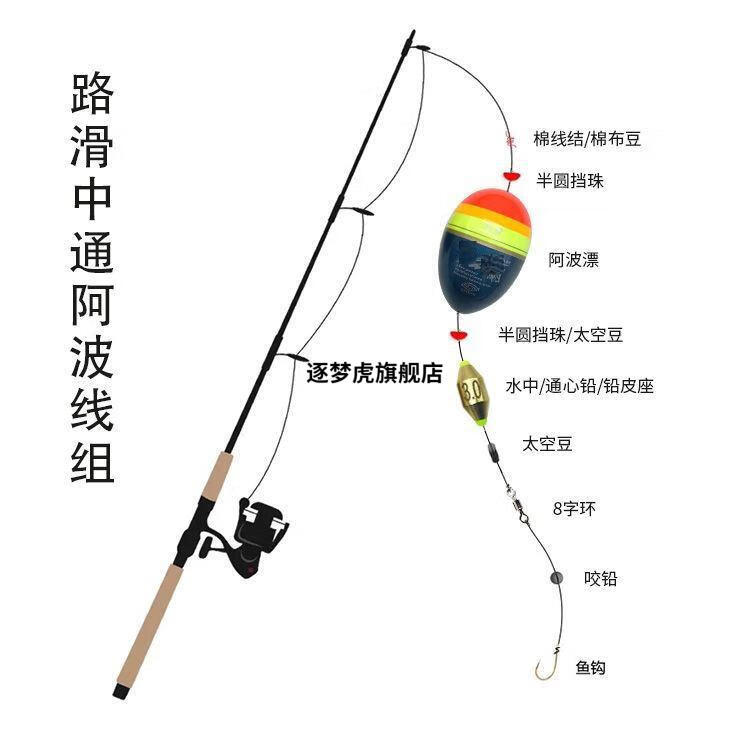 冰钓漂深水路滑钓配件路滑线组路亚滑漂钓组冰钓配件矶钓深水远投棉布