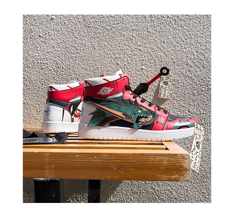 耐克nike火影忍者联名aj空军一号2022春秋季潮流学生运动高帮板鞋子男