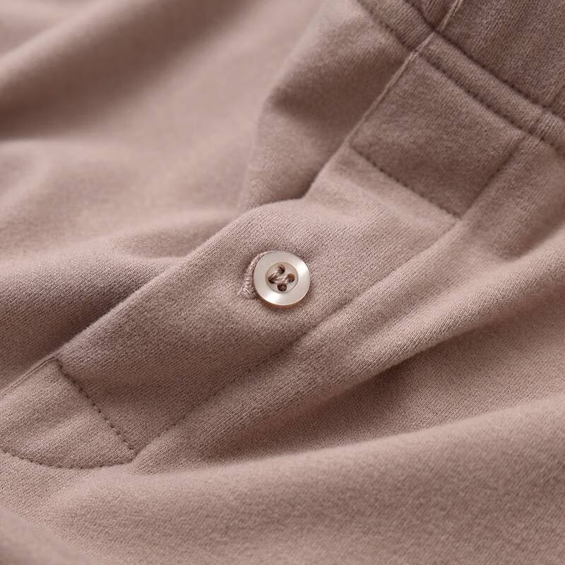 浪莎单件拍男士双面德绒秋衣秋裤纯色长袖长裤家居秋冬冬季线衣线裤