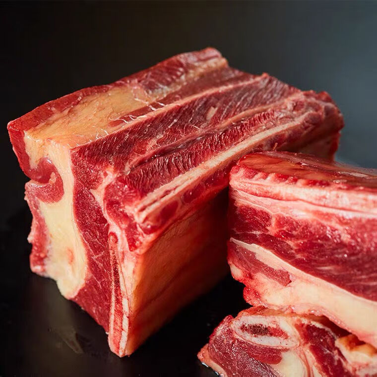 草原人锡盟草原黄牛排带骨牛肉牛寸排多肉牛仔骨烧烤炖煮新鲜食材草原