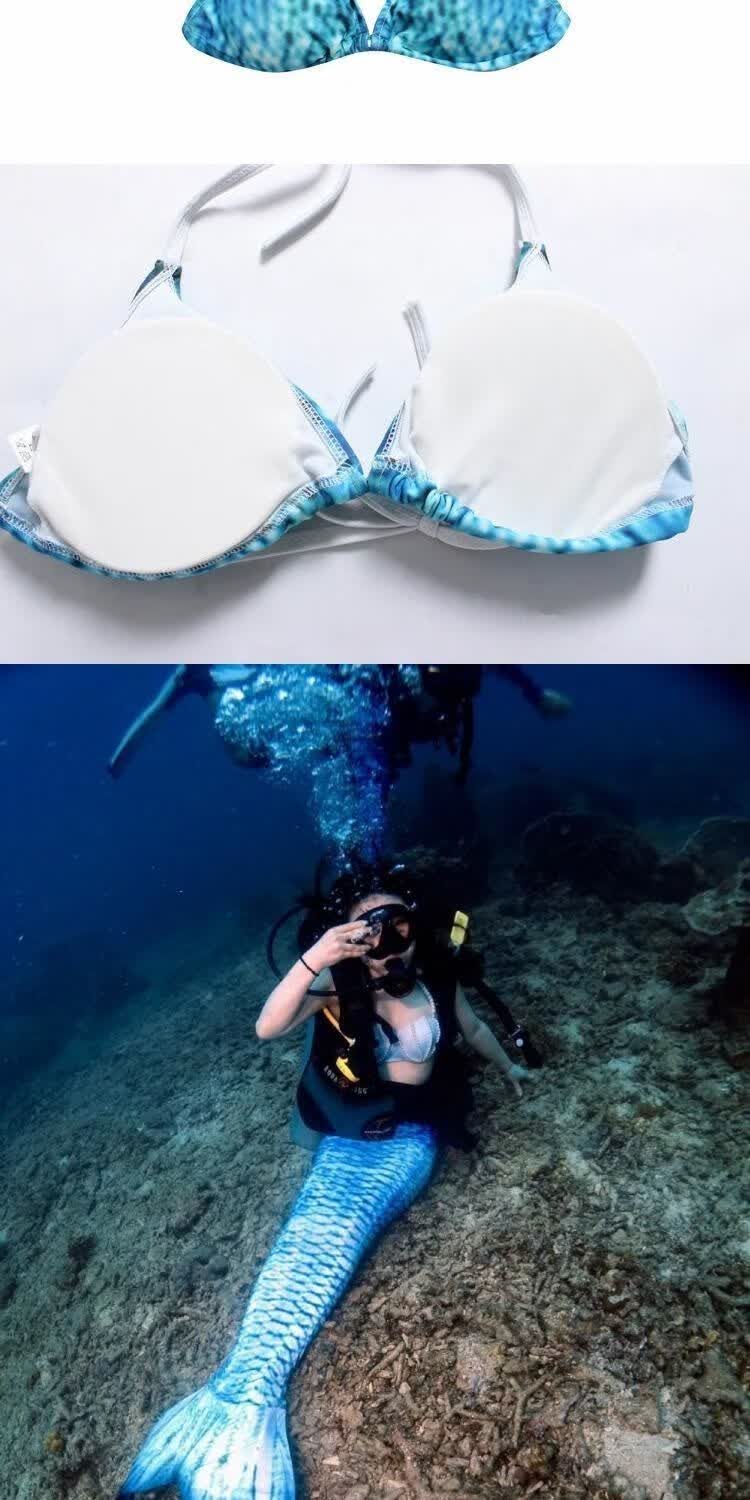 jkashdk 美人鱼尾巴女童2020新款林允美人鱼 服装成人女尾巴泳衣可