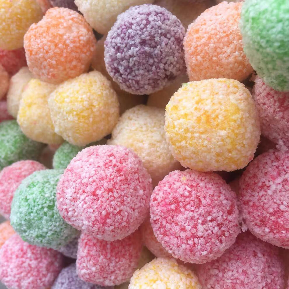 彩色爆米花球串糖葫芦专用米花球冒烟爆米花球ktv休闲零食 10斤装