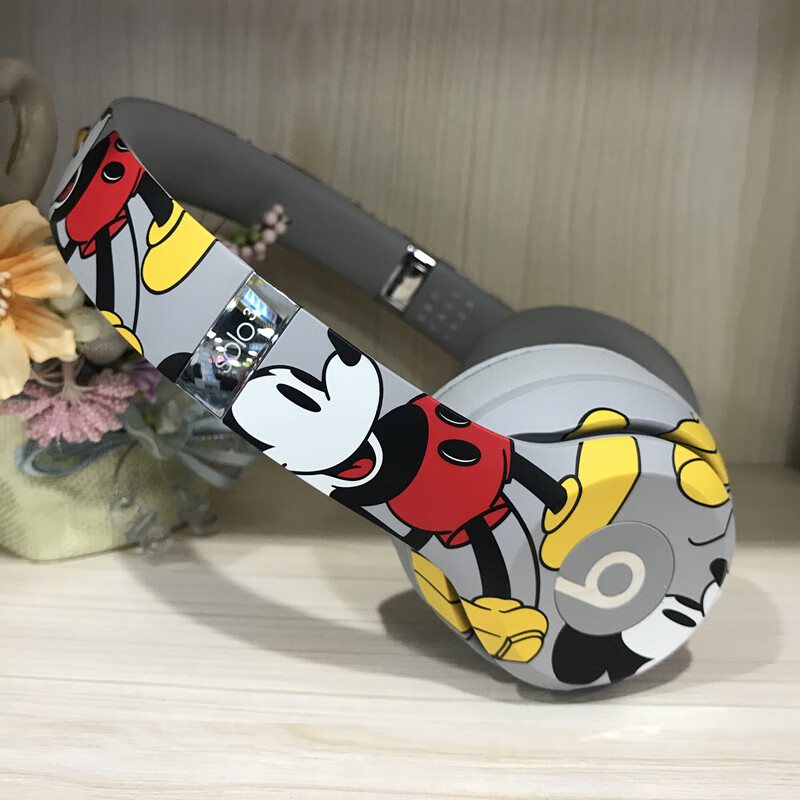 beats solo3 wireless特别版米奇头戴式降噪魔音b无线蓝牙 solo3丝缎