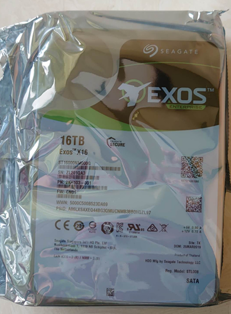 希捷氦气16t机械硬盘st16000nm000g企业硬盘16tb监控录像nas存储