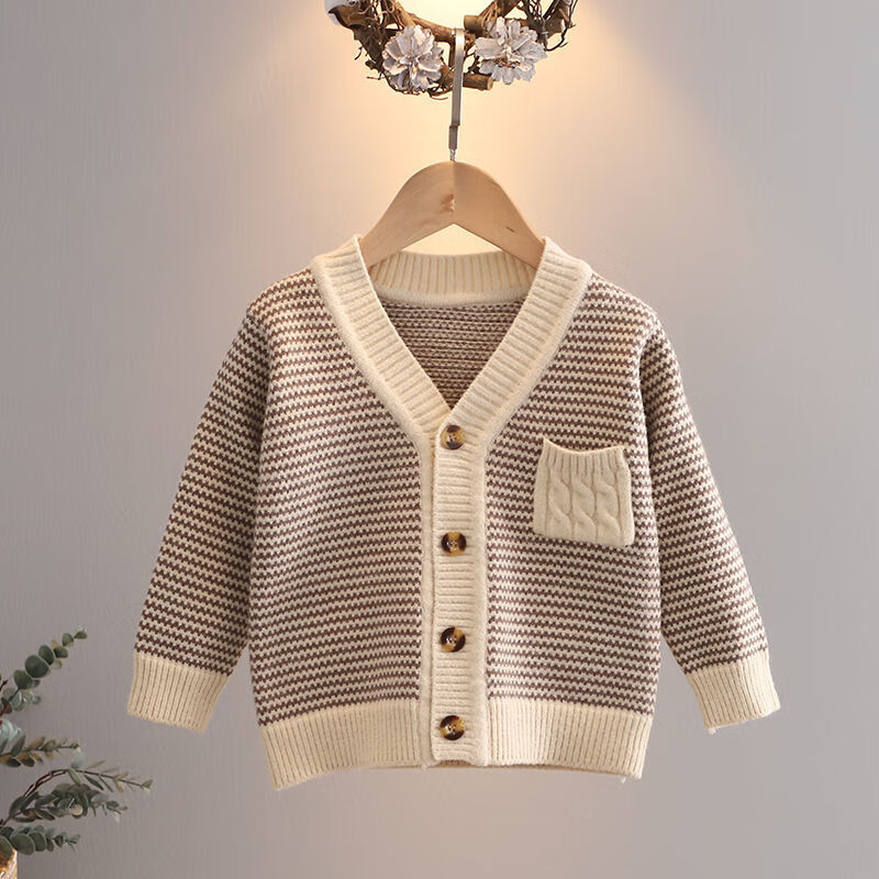 瑾讯男童毛衣秋装开衫外套中小童针织衫小男孩可外穿衣服童装卡通新款