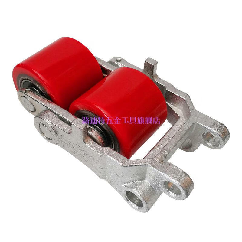 尼龙叉车轮子总成手动液压地牛配件大叉车轮子尼龙总成手动液压地牛