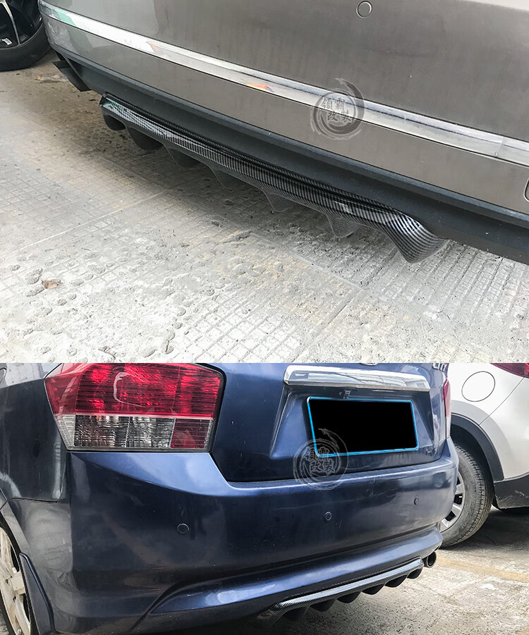 汽车改装通用后扰流板小包围保险杠底盘装饰加装导流板运动款后唇