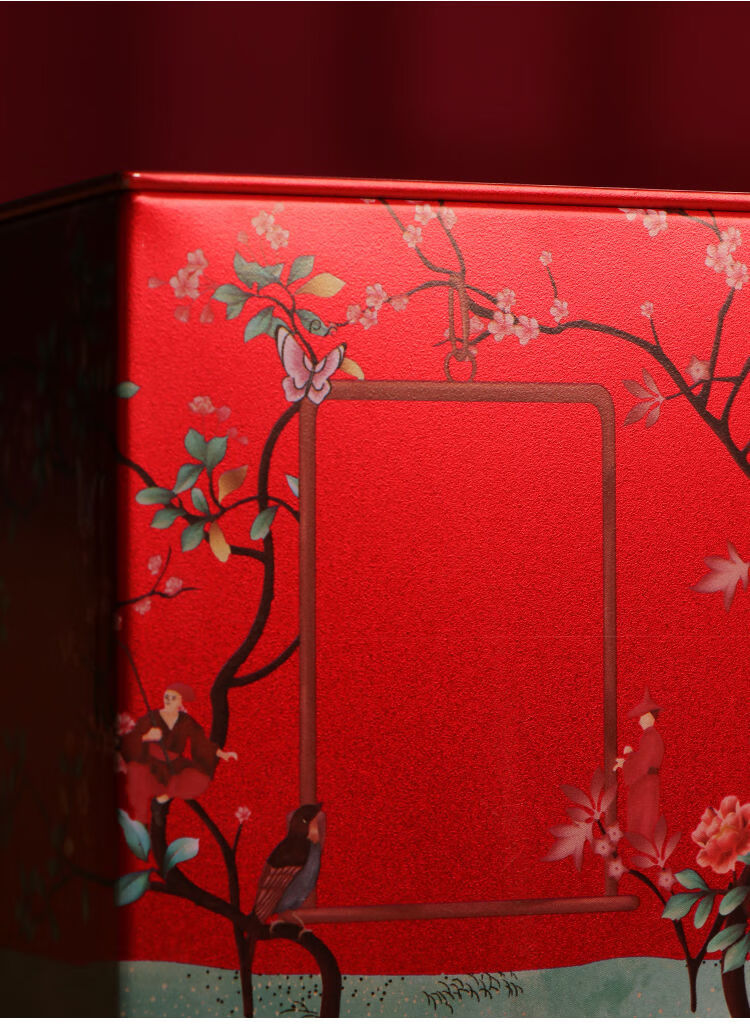 半斤一斤装茶叶盒铁盒铁罐盒子定制大茶罐 越山黛低125双罐配袋【图片