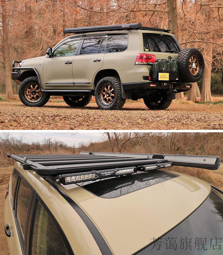 arb车顶行李架arb贝雷架扁平台框霸道普拉多lc150/120外观改装车顶铝