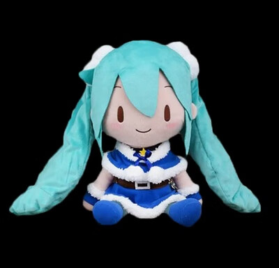 嗶哩嗶哩fufu玩偶現貨sega初音未來櫻初音趴趴雪初音公式服fufu毛絨公