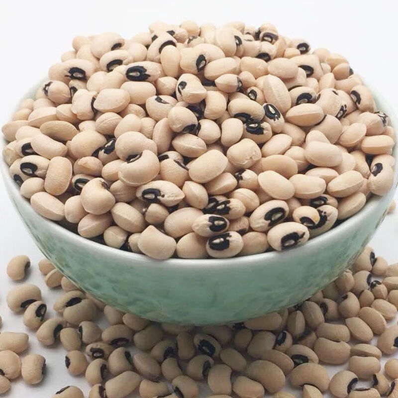 黑嘴眉豆农家新货白豇豆眉豆饭豆小白豆打豆浆五谷杂粮粗粮豆子黑嘴