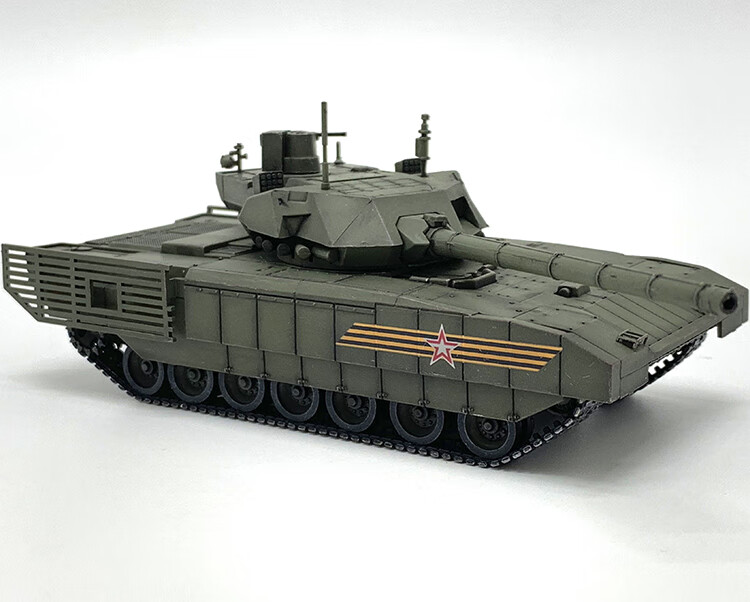 172俄罗斯t14阿玛塔主战坦克阅兵款细节全面升级成品坦克模型阅兵涂装