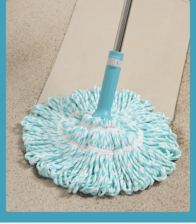 美丽雅轻巧型拧水地拖毕卡索免手洗墩布长条水拖把懒人拖帕【图片