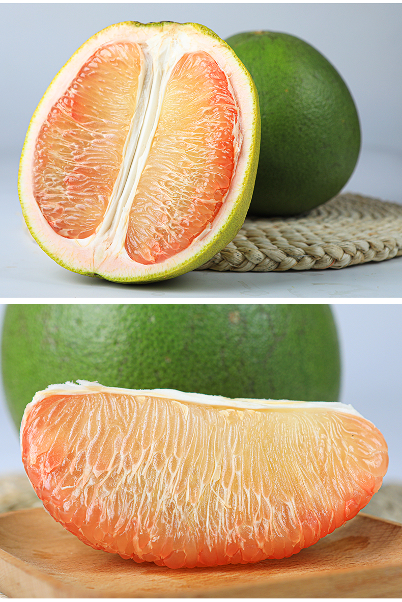 正宗泰国红宝石青柚红心柚6个精品特大果红蜜柚新鲜