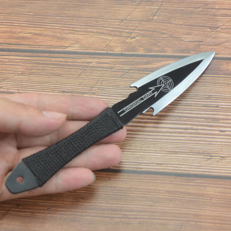 户外飞镖训练小飞刀 不锈钢飞镖防身忍者飞镖刀 野外军刀暗器小刀