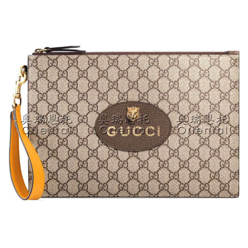 gucci古驰女包双g纹猫头手拿包473956预售代购k9got8861代购