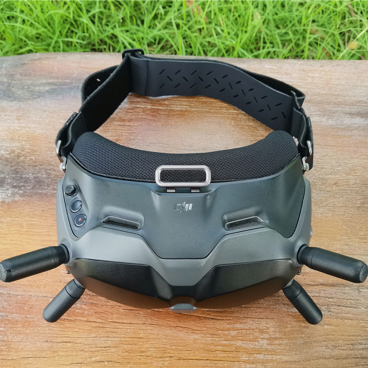 适用dji大疆fpv飞行眼镜 v2 v1头带穿越机固定扣绑带漏光海绵垫