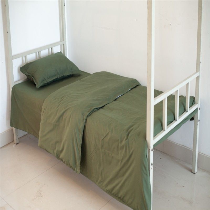 单子单人床床单单件单人学校宿舍上下铺单人床专用军绿色床单大学生