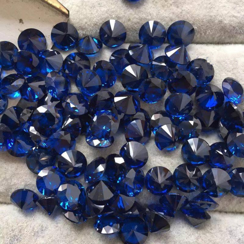 焰熔法宝石焰熔法蓝色钴尖晶石a06bgic国赛宝石标本带学习参数a06b4