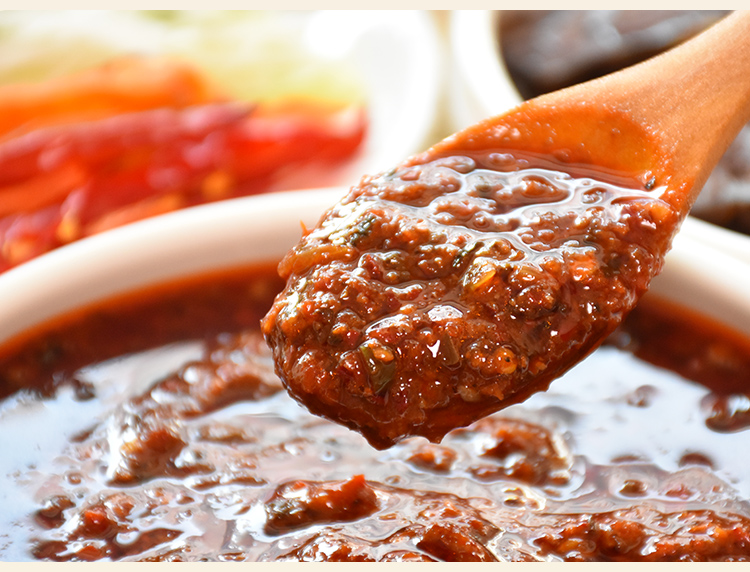 延边补身汤酱 汤饭酱 牛肉酱拌饭酱 朝鲜族牛肉汤酱 肉酱500克【图片