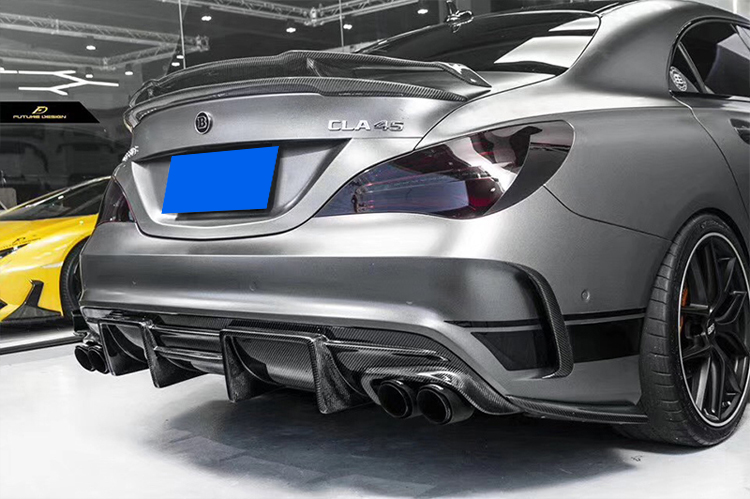 适用w117奔驰cla级220 260 cla45改装包围前唇前铲后唇侧裙尾翼