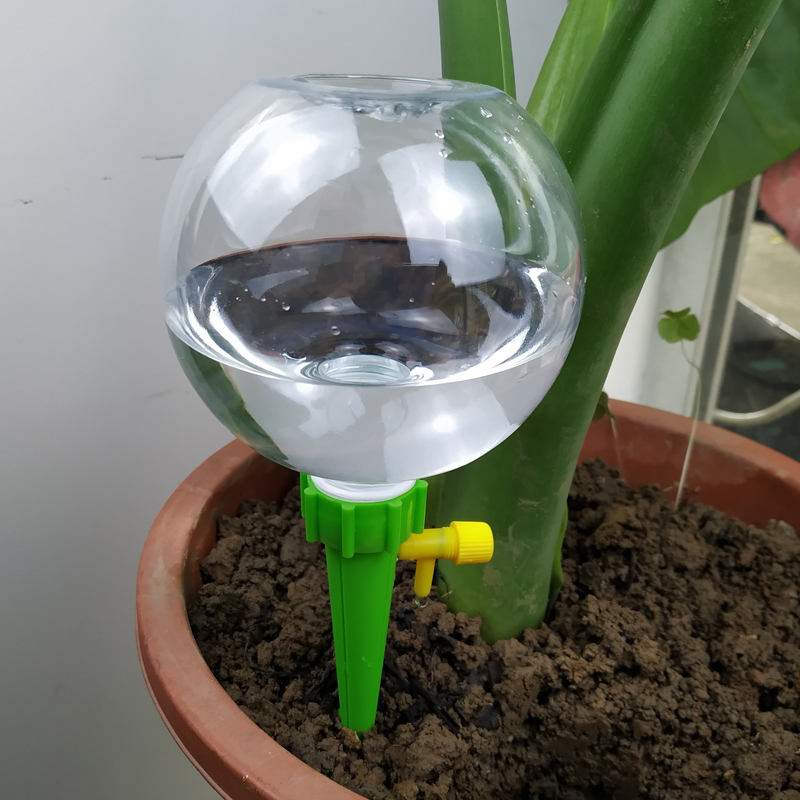 自动浇花器家用养花灌溉器多肉植物渗水滴灌懒人自动浇水淋花 1个红色